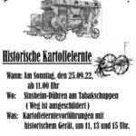 Veranstaltungshinweis: Sinsheim-Dühren – Kartoffelfest mit Erntevorführungen