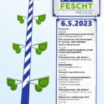 Veranstaltungsankündigung für das kommende Wochenende – Maifescht Meckse …