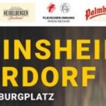 7. Sinsheimer Bierdorf am Samstag, 5. August auf dem Burgplatz – Vier regionale Brauereien sind dabe...