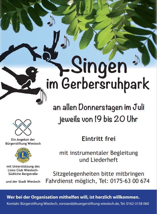 Singen im Park