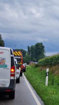 Unfall zwischen Dielheim - Unterhof und Meckesheim