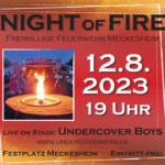 Veranstaltungshinweis: NIGHT OF FIRE der Feuerwehr Meckesheim!