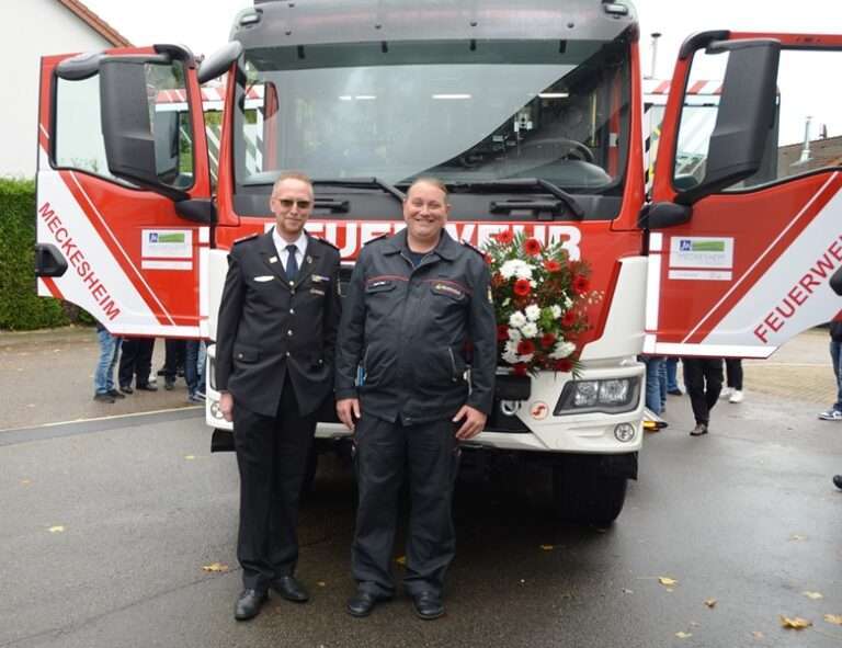 Einweihung und Übergabe des Löschgruppenfahrzeugs LF 10 an die Feuerwehr Meckesheim – großes Event