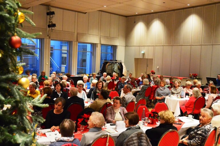 Weihnachtsfeier der Wieslocher Frauen im PALATIN musikalisch begleitet vom Akkordeon-Club …