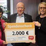 Spendenübergabe der REWE an die Steingoetter Greiff Stiftung der Stadt Wiesloch