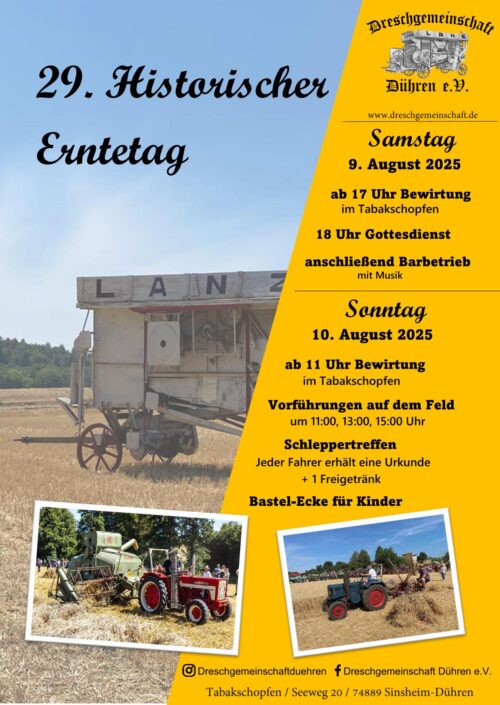 Dreschmaschinen fest.