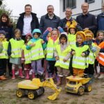 Sinsheim: Ausbau der Kinderbetreuungsplätze – Spatenstich Erweiterung des Katholischen Kindergartens...