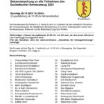 Bekanntmachung an alle Teilnehmer des Eschelbacher Kerweumzuges 2025-1