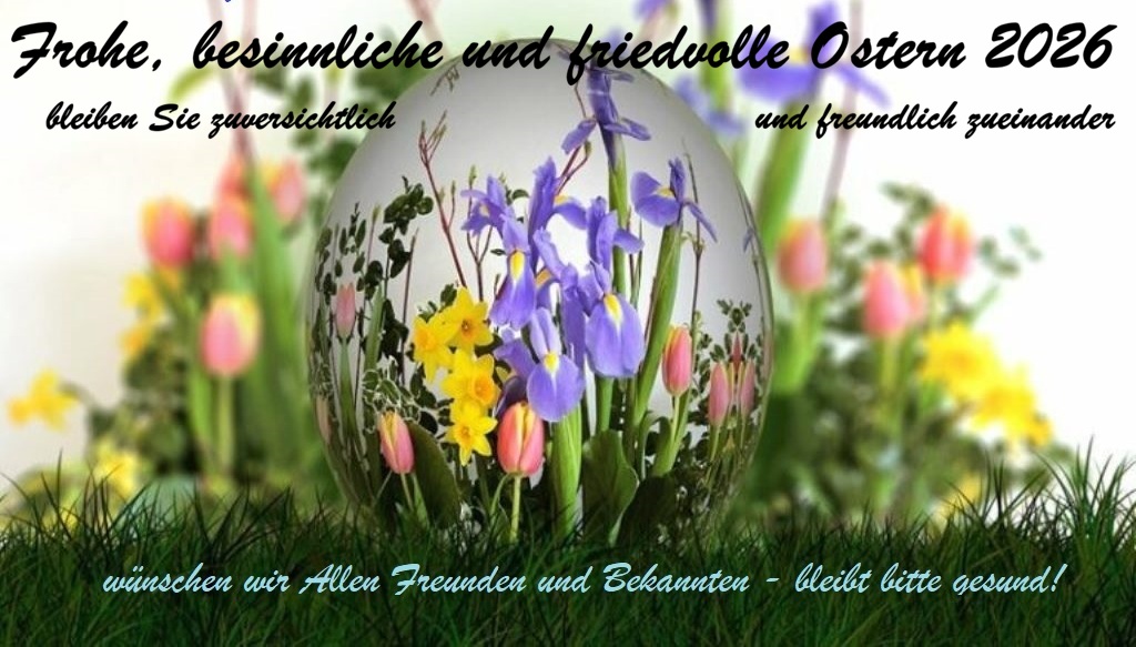 Adventszeit 2025 Ostergrüße 2026