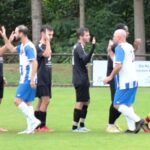 Flutlichtspiel in der Kreisklasse: Sonntagabend bei Schmuddelwetter in den Schleimwiesen …